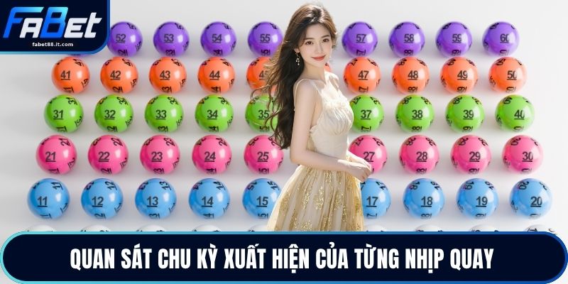 Quan sát chu kỳ xuất hiện của từng nhịp quay 